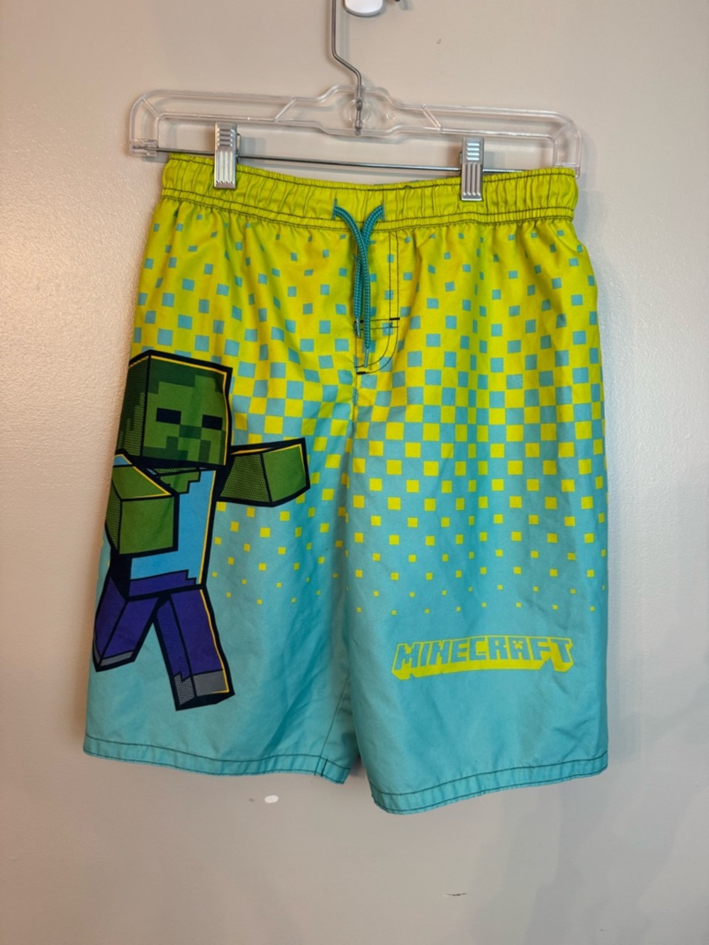 Boys Minecraft Swim Trunks Size 14/16